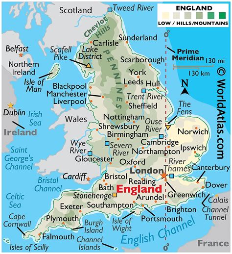 England Maps & Facts .